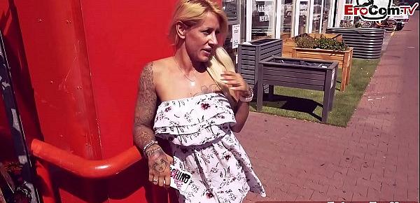  Deutsche amateur Blonde Tattoo Milf dicke titten Schlampe outdoor abgeschleppt über EroCom Date und POV gefickt